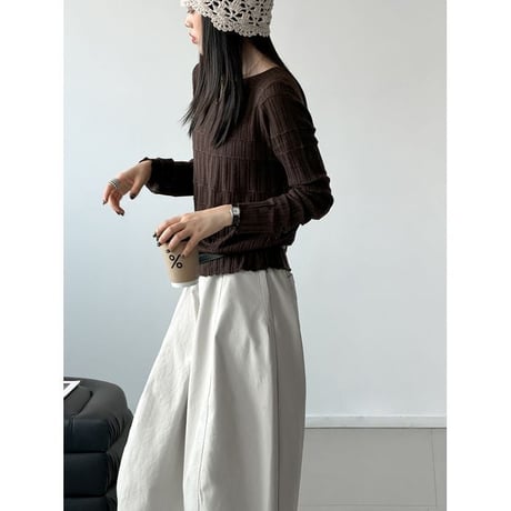geometric knit top　NK2637