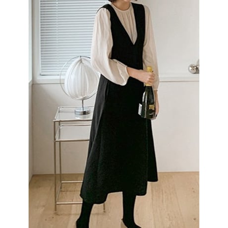 gathered-neck blouse　NK2675