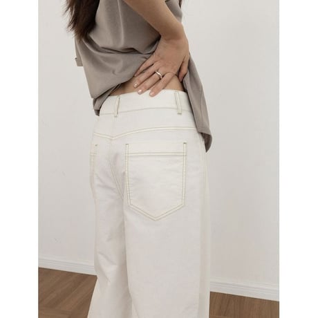 washed wide pants　NK2644