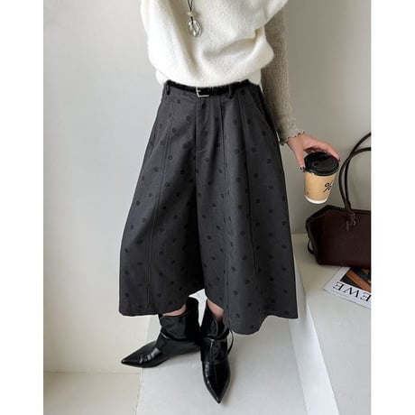 dot pattern culotte pants　NK2772