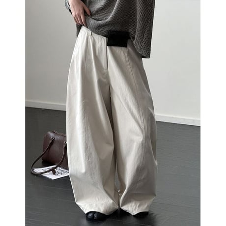 center stitich wide pants　NK2653