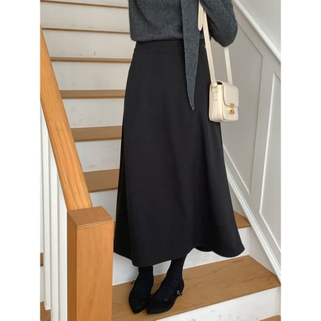 high waist a line skirt　NK2760