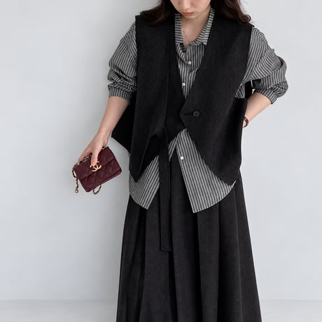 front ribbon vest　NK2571