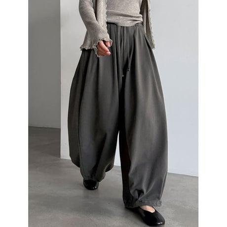 drawstring tuck baloon pants　NK2645