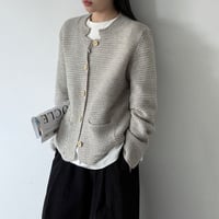 waffle knit cardigan　NK2636