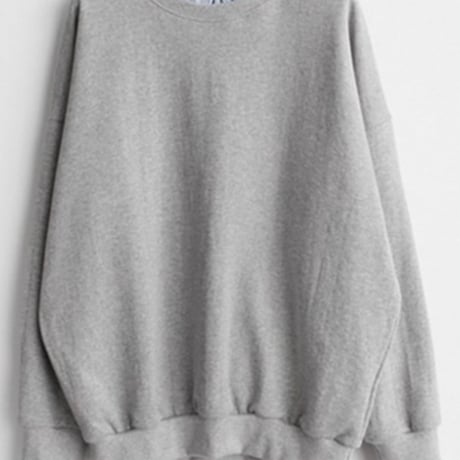 sweat shirt stripe blouse docking pullover /2color　NK2694