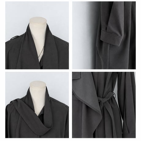 drape design long coat　NK2566