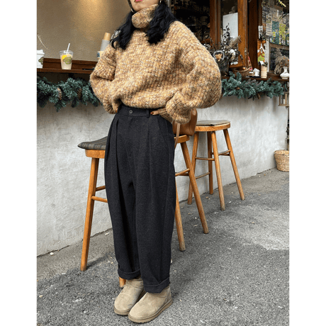 tucked cropped pants　NK2600
