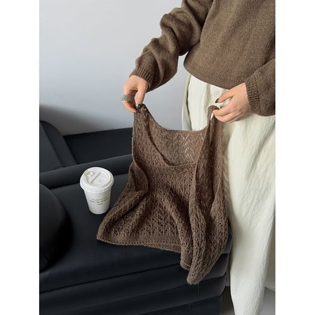 knit vest & pullover set /4color　NK2641