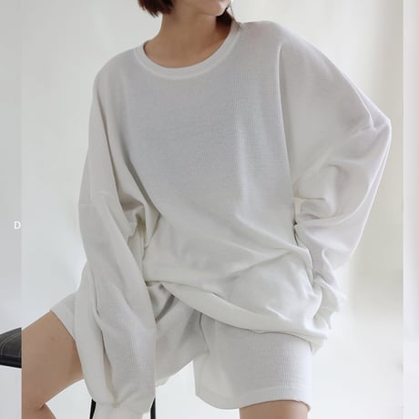 waffle lounge shorts set /2color　NK2689