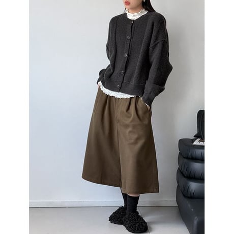 drop shoulder knit cardigan /4color　NK2771
