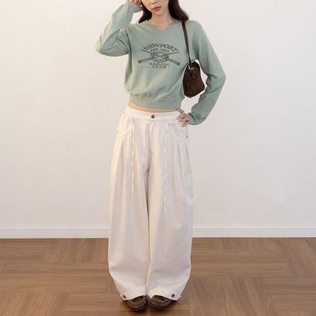 front logo knit pullover　NK2606
