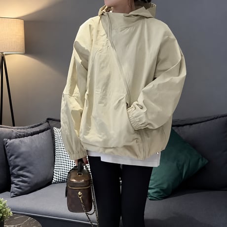 oversized hooded blouson /2color　NK2490