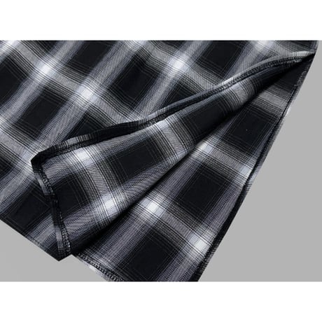 plaid shirt one piece　NK2672