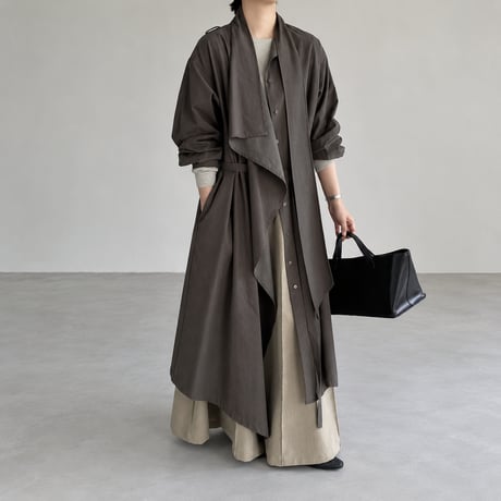 drape design long coat　NK2566