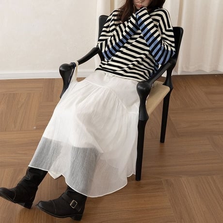 tiered sheer skirt　NK2612