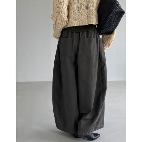 adjustable hem wide pants　NK2617