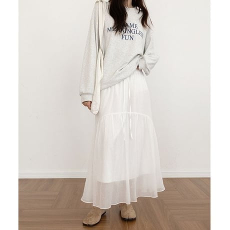 front lettering pullover　NK2622