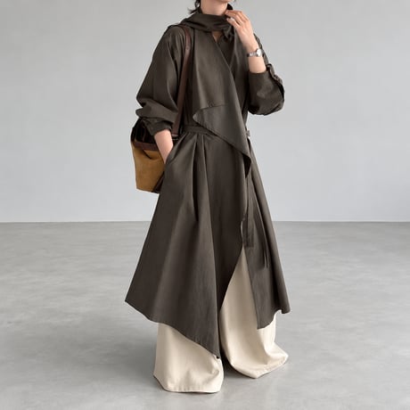 drape design long coat　NK2566