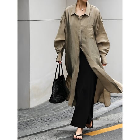 oversized long shirt /4color　NK2670