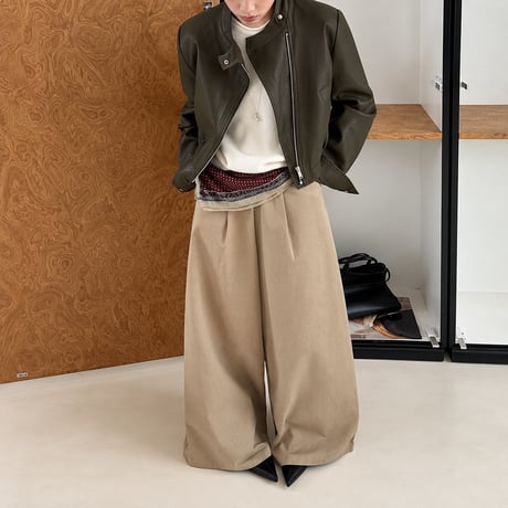 eco lether zip-up jacket　NK2570