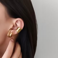matte wide ear cuff two piece set /2color　NK2227