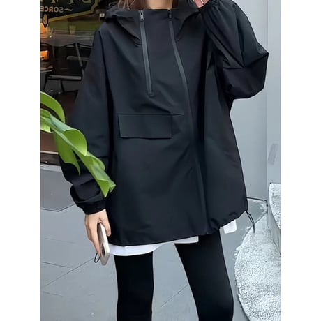 hooded oversized blouson /2color　NK2668