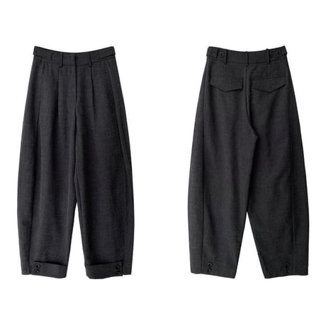 roll-up button hem tuck wide pants　NK2646