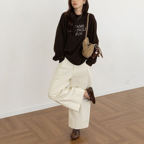 front lettering pullover　NK2622