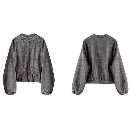 crinkled no collar jacket /3color　NK2765