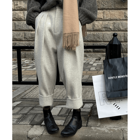 tucked cropped pants　NK2600