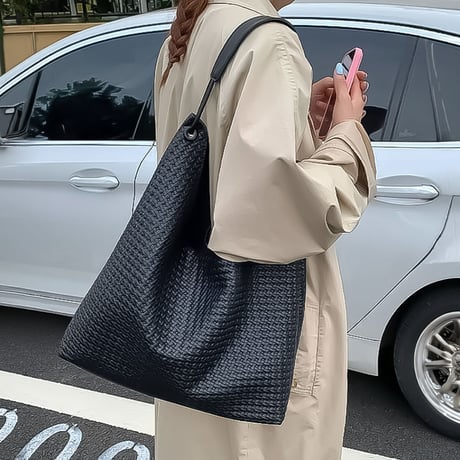 mesh weave tote bag /4color　NK2349