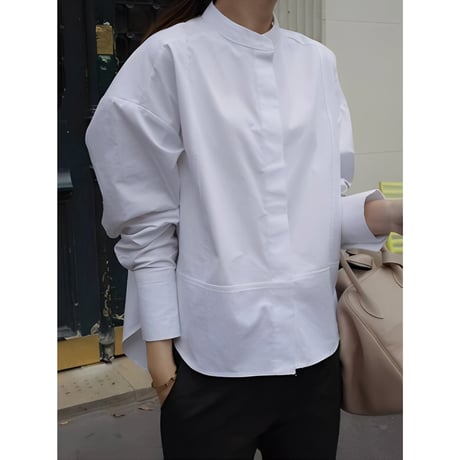band collar volume sleeve shirt　NK2459