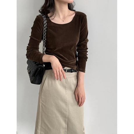 wide neck pullover/2color　NK2658