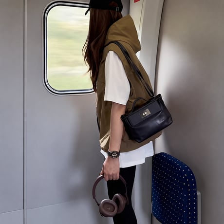 hooded button vest /2color　NK2491