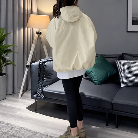 oversized hooded blouson /2color　NK2490