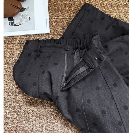 dot pattern culotte pants　NK2772