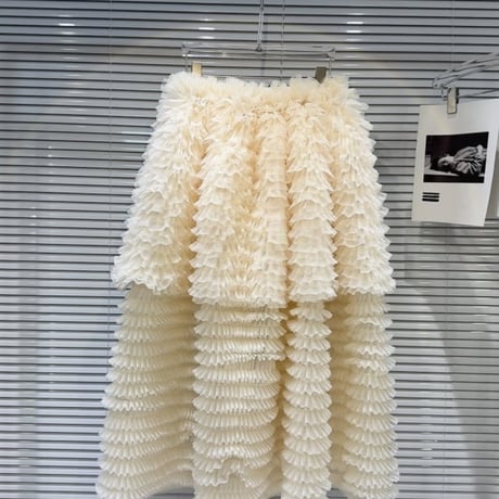 tiered tulle skirt /2color　NK2696