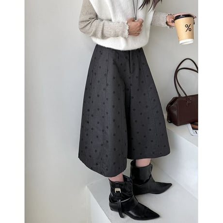 dot pattern culotte pants　NK2772