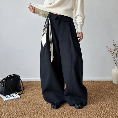 waist design wide pants　NK2652
