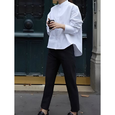 band collar volume sleeve shirt　NK2459