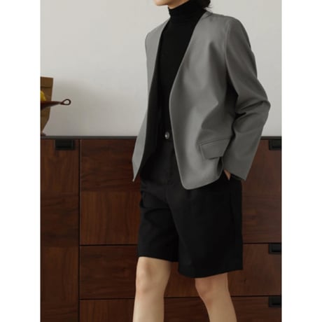collarless tailored jacket　NK2475