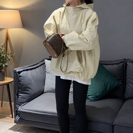 oversized hooded blouson /2color　NK2490