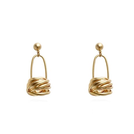 matte knot drop pierced　NK2711