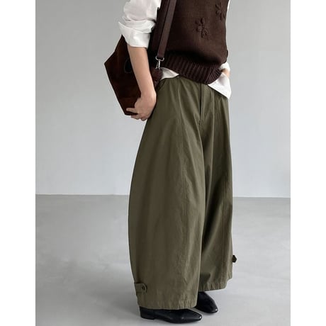 adjustable hem wide pants　NK2617