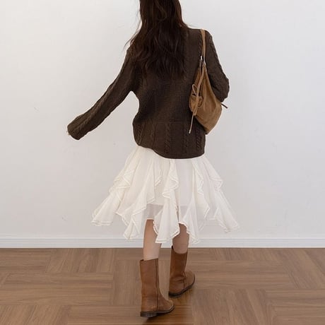 cable knit pullover　NK2632