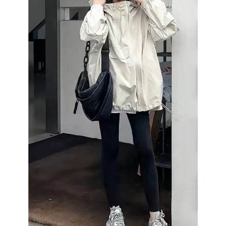 hooded oversized blouson /2color　NK2668