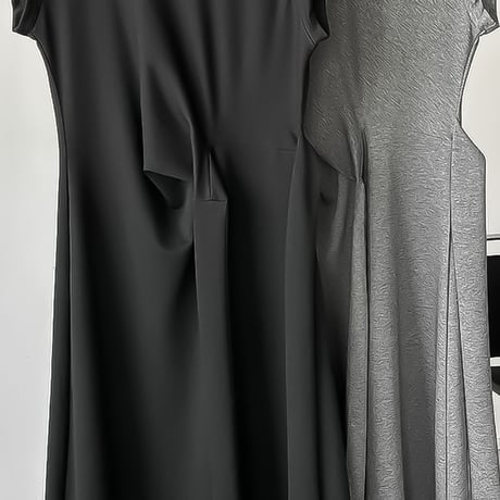 twist knot relaxed maxi dress /2color　NK2394