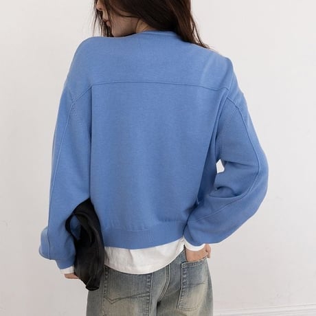 v-neck knit cardigan　NK2621