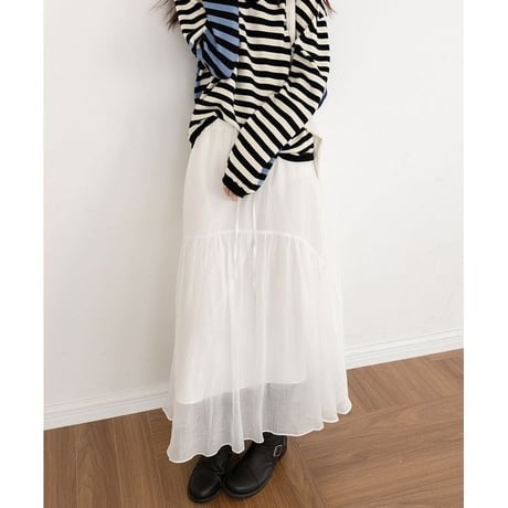 tiered sheer skirt　NK2612